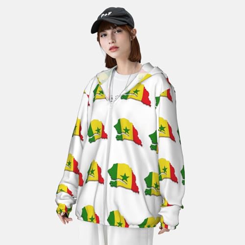 Sudadera de Senegal con capucha y cremallera para conectar con tus raíces 3