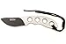 BlizeTec Fixed Blade Hunting Knife: Titanium Coated Black Blade, Stainless Steel Handle with Emergency Lanyard