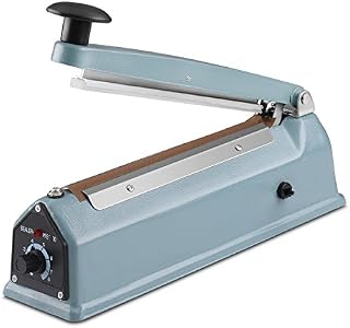 Flexzion 8" (200mm) Impulse Sealer 300w- Manual Plastic Poly Bag Heat Sealing Machine