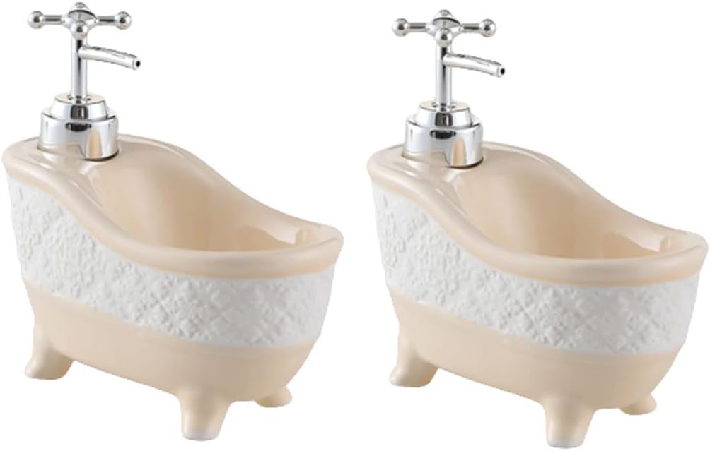 KHDONT Farmhouse 13.5オンス/400ml ソープディスペンサー セラミック デュアルユース 液体ディスペンサー