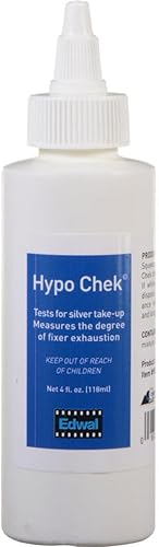 Edwal Prueba química Hypo-Check para fijadores de película y papel agotados, 4 onzas