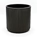 Amazon Basics Rund, Geriffeltes Keramik-Pflanzgefäß, 25.4 cm, Schwarz Amazon günstig Kaufen-Amazon Basics Rund, Geriffeltes Keramik-Pflanzgefäß, 25.4 cm, Schwarz