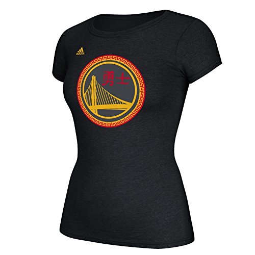 adidas Golden State Warriors Women s Charcoal Chinese New Year T-Shirt Large