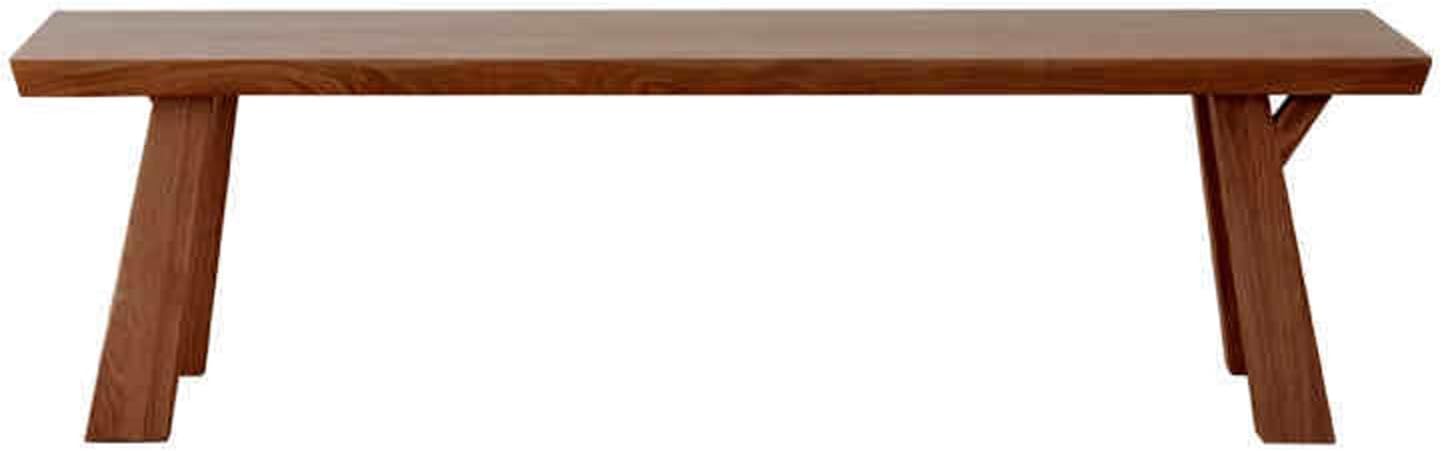 Farmhouse entryway Bench, Farmhouse Style Wooden Bench, Wooden entryway Bench, Farmhouse Indoor Kitchen Table Benches, for Dining Room, Entryway and Bedroom(Walnut)