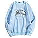 Pianshanzi Hoodie Damen Los Angeles Sweatshirt Langarmshirt Rundhals Tops Teenager Mädchen Vintage Hoodies Langarmshirt Oberteile Y2k Top Winter Herbst Streetwear Pulli