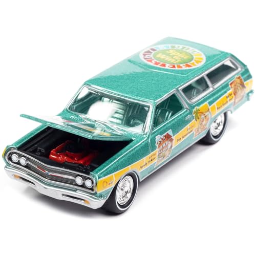 Johnny Lightning 1965 Chevrolet 2-Door Station Wagon miniatura 1
