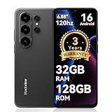 Blackview Sim-free & Unlocked Mobile Phones, Wave 10 Android 16 Phone, 6.88" 120Hz Phone Android, 32GB+128GB Unlocked Phone, 32MP+13MP Smart Phones, Fingerprint, Face Unlock, Bluetooth 5.2