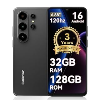 Blackview Sim-free & Unlocked Mobile Phones, Wave 10 Android 16 Phone, 6.88" 120Hz Phone Android, 32GB+128GB Unlocked Phone, 32MP+13MP Smart Phones, Fingerprint, Face Unlock, Bluetooth 5.2
