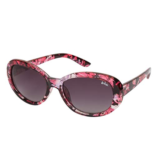 Image of Lee Cooper UV Protected Oval Women's Sunglasses - (LC9165NTBPOL PUR|54|Grey Color Lens)