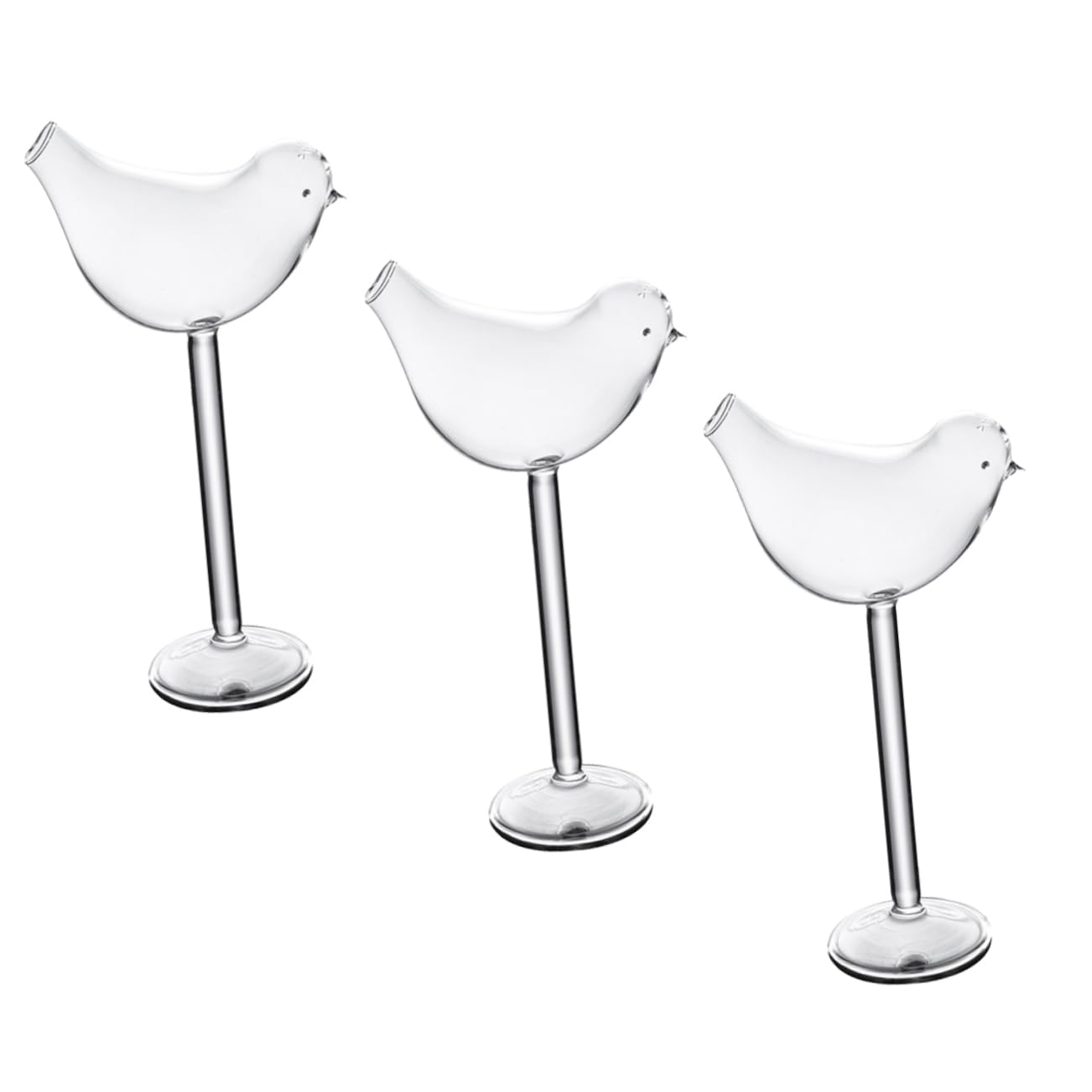 Verres à vin oiseau transparents IMIKEYA parfaits pour illuminer vos soirées cocktail entre amis