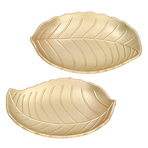 Prato de Serviço de Polimento Dourado, Design Simples, Requintado, Durável e Amplo, Ideal para Decor