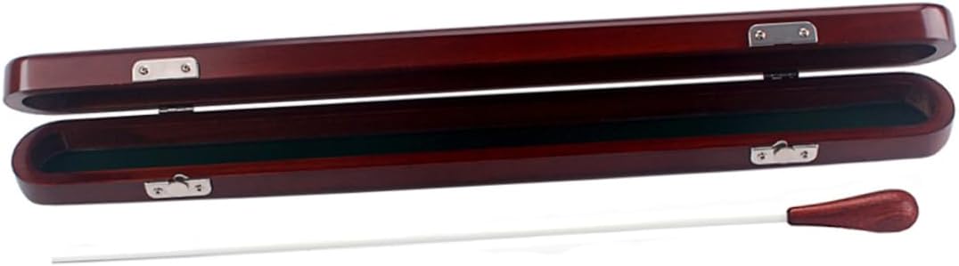Purple Sandalwood Conducting Baton Box with Lid R135C Sturdy Storage Case for Orchestra and Band Conductors Includes Pencil and Carrying Strap
