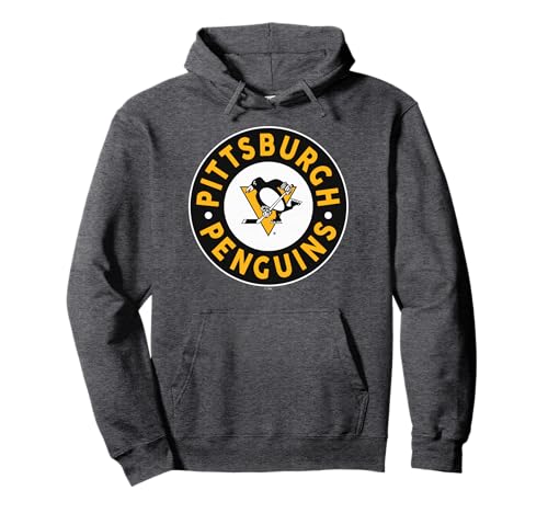 Pittsburgh Penguins Symbol Dark Heather Officially Licensed Pullover Hoodie