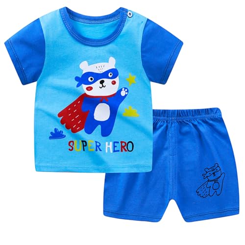 Image of Toddler Boys 4 PCs T-shirts and Shorts Set Baby Summer Clothes Outfit