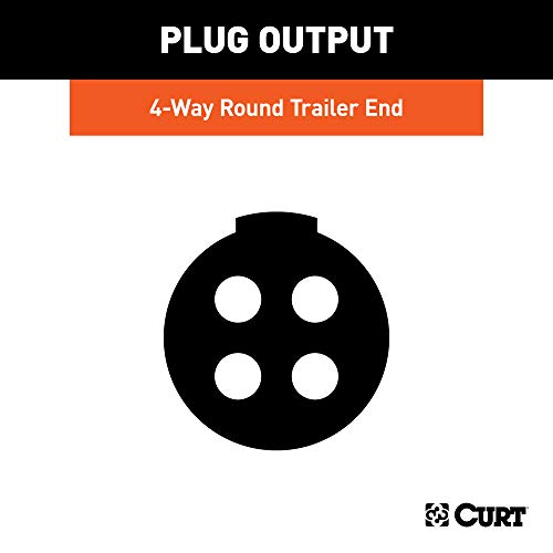 Image of CURT 58060 Trailer-Side 4-Pin Round Wiring Harness Plug (Pack of 6)