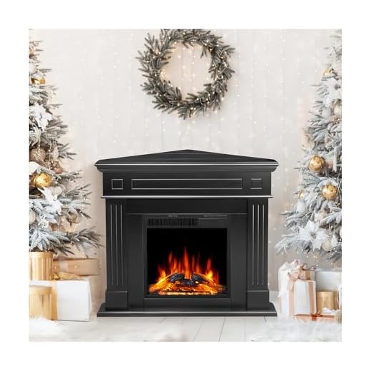 43.31 Inch Corner Electric Fireplace Stand