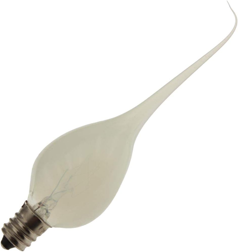 Decorative/Novelty 7C7/CL-SILIFLAME, 7 Watt, 120 Volt, E12 Candelabra Base, Silicon Flame Light Bulb (25 Pack)