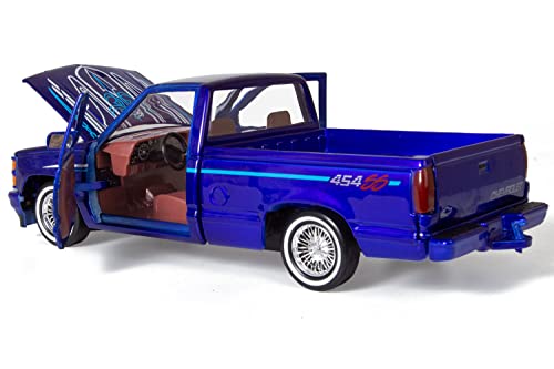 All Star Toys Motormax Silverado 454SS 1/24 Azul miniatura 5