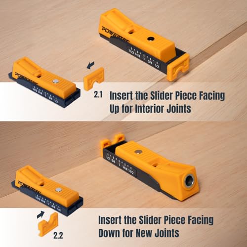 Image of POWERTEC Single Pocket Hole Jig Kit for Woodworking - Pocket Hole Screw Jig with Drill Bit, Driver Bit, Hex Key & Stop Collar (72249)