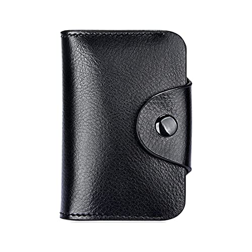 ; Leather Credit Card Holder Wallet | 11 Card Slots & 2 Money Pockets with Wallet Box | for Gifts on Christmas/Birthdays/Occassion for Both Men and Women (10.5 x 7.5 x 2.6 cm, Black)-image-48