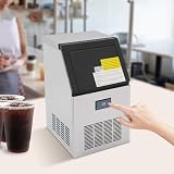Eiswürfelmaschine Gastro Kommerzieller Eiswürfelbereiter Edelstahl Eiswürfelmaschinen Klein...