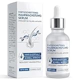 Haarwachstum Serum, Hochwirksames Mittel gegen Haarausfall mit Biotin & Natürlichen Extrakten – Reaktiviert Haarfollikel & Fördert Volleres Haar – Für Damen & Herren-60ml
