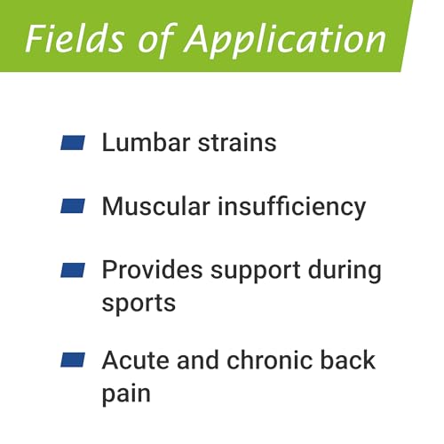 Actimove® SPORTS EDITION Back Support, 4 Stays with Adjustable Double Layer Compression - For Pain Relief with Comfort – Black, Medium