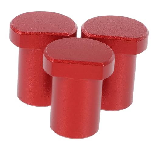 FIXOSHEE 3pcs Woodworking Bench Dogs Aluminum Alloy Planing Stops Workbench Clamps for Routing Cutting Sanding with Secure Non-Destructive Square Contact Surface
