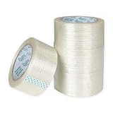 4 Pack Filament Tape 2 Inch x 82FT, ZOEYES Heavy Duty Reinforced Strapping Tape 5.3 Mil Fiberglass T