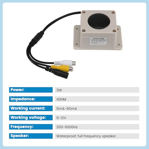 Altavoz de micrófono para cámara IP para vigilancia exterior activa 6