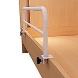 MULTIPROPÓSITO: la barandilla de la cama se puede usar en el dormitorio, el hotel u otro lugar. No importa el tamaño de la cama, puede usar este asa de la cama, también es compatible con la mayoría de las camas. Apto para ancianos, mujeres embarazadas y personas discapacitadas.
