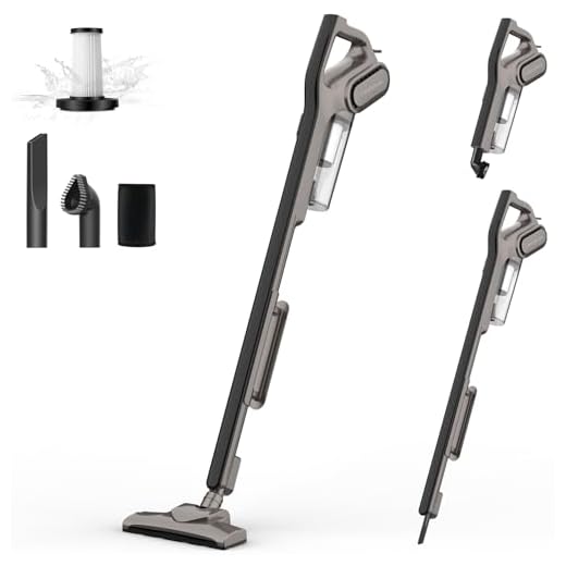 Deerma DX700S - Aspirateur Balai 2 en 1, 15KPa, Filtre HEPA Lavable, Rotation 180 degré, Léger et sans Sac