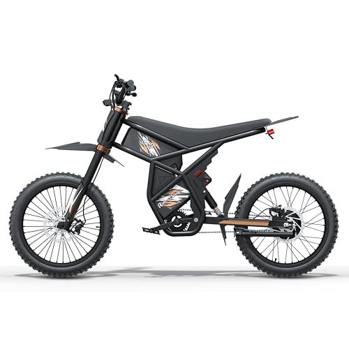 3000W GT73 Pro Electric Dirt Bike for Adults - 50 MPH High-Speed, 25
