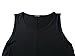 Veranee Women's Sleeveless Swing Tunic Summer Floral Flare Tank Top (Medium, Black)