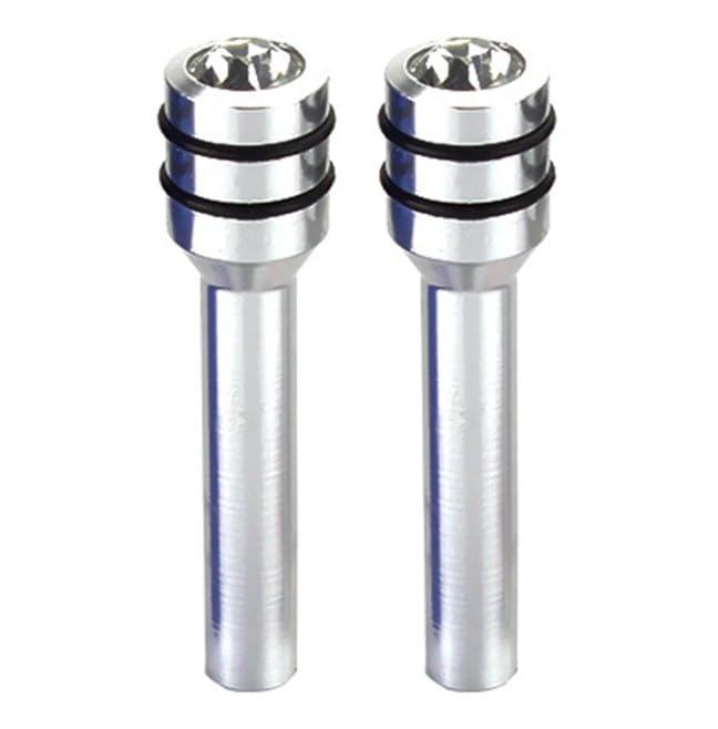 ドアロックピン M4×0.7 ねじ式 アルミ 交換用 内装カスタム ジムニーJB23 エブリイDA64V キャリイDA63T サンバーTV1TV2 対応 (クリスタル装飾, シルバー)