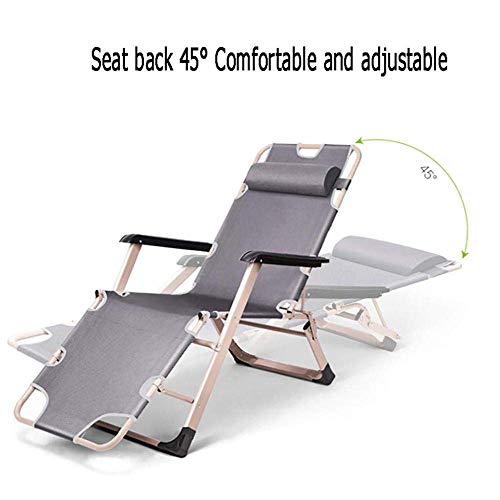 Chaise pliante rembourrée multi-position avec appui-tête confortable