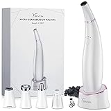 Microdermabrasion Machine Professional for Face and Body at Home, YBLNTEK Acne Treatment with 5 Microdermabrasion Tips, 100pcs Microdermabrasion Filters and Suitable for All Skin Types (White)