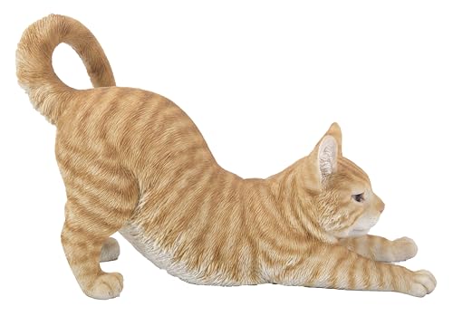 Hi-Line Gift Ltd 87757-O - Estatua de gato (37,5 cm), color naranja
