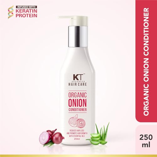 Image of KT Professional Organic Onion Conditioner - Nourishing & Strengthening Hair Care with Natural Extracts Soft & Manageable Hair 250ml