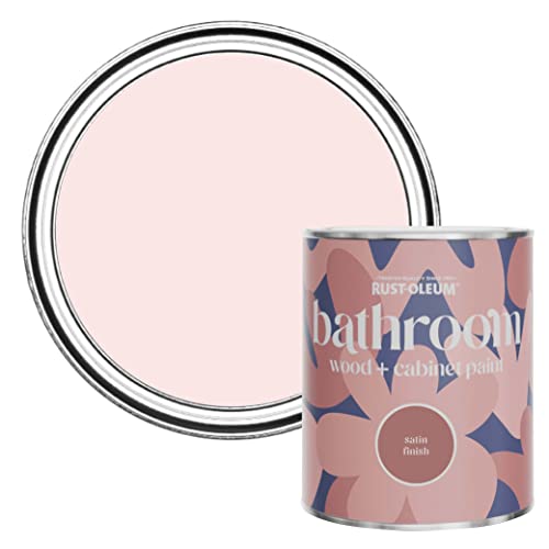 Rust-Oleum Pink Moisture Resistant Bathroom Wood and Cabinet Paint in Satin Finish - Strawberry Vanilla 750ml