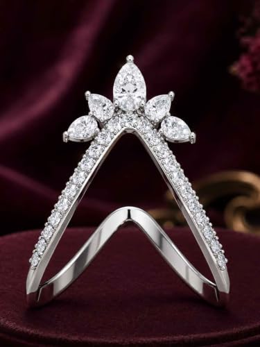 Image of Clara 925 Sterling Silver Vanki Adjustable Ring for Women Platinum Plated | Gift for Women & Girls | Rakhi Rakshabandhan Gift for Sister Bhabhi |Swiss Zirconia | Elegant Design