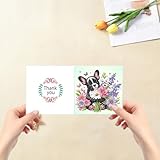 6PCS DIY Diamond Art Birthday Cards with Envelopes 5D DIY Diamond Art Crystal Card Kits Animal Elements Art Painting Postcard for Family Friend Handmade Gift (Animal) - Image 5