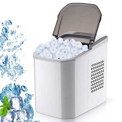 Fabricante De Cubos De Gelo, MáQuinas De Fazer Gelo, Com Colher De Gelo E Cesta, 10-12Kg / 24H, Para