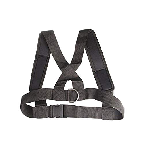 LIOOBO 1 Pieza Arnés de Trineo Entrenamiento de Resistencia Correa para el Hombro para Trineo para Mejorar Fuerza Velocidad Potencia y Agilidad Entrenamiento Físico