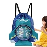 Bolsa de natación separada seca y húmeda, bolsa de natación con cordón para niños, mochila de playa | Bolsa de piscina portátil impermeable para yoga, bolsa de almacenamiento de viaje para natación,
