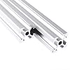 4PCS 400mm/15.74inch 2020 V Type Aluminum Profile European Standard Anodized Linear Rail Frame for DIY 3D Printer