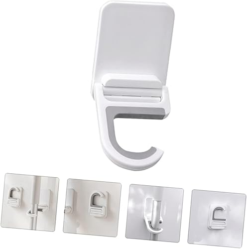 Miniatura 5 de ADOCARN Organizador de jardinería de cocina 3 piezas sin perforaciones soporte de almacenamiento ganchos para escoba gancho para colgar en el baño