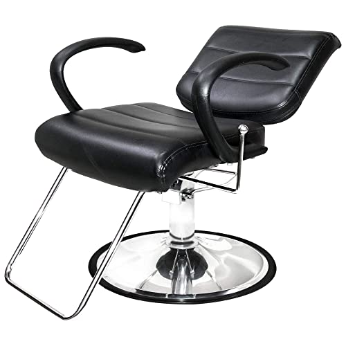 Chromium 'Kyler' Professional All Purpose Chair [2043] By Puresana, Sealed Hydraulic Pump, Rotates 360 Degrees, Premium Vinyl Seat, High Density Foam Cushions, Durable Steel Construction.… #TOP3