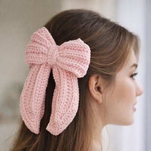 Image of Itsy Bitsy DIY Make Your Own Crochet Bow Hair Clips Kit | Beginner Friendly Crochet Craft Set | Create Handmade Hair Bow Accessories | Complete DIY Hobby Gift Box