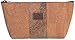 PrimaBerry Small Cork Cosmetics Purse in Map - Brown, size: One Size